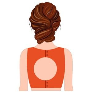 Round Hole with Button Back