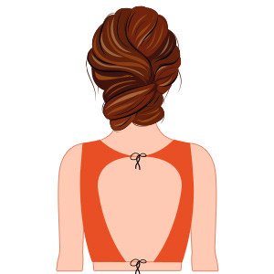 Inverted U Double Tie-Up Back