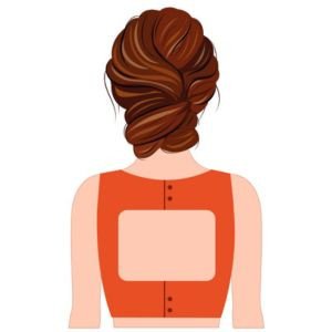 Square Shape with Button Back
